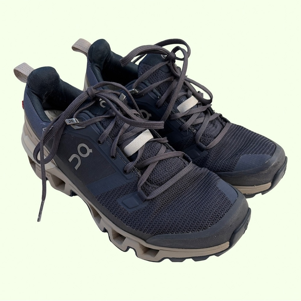 On Running Men's Navy and Gray Athletic Shoes
